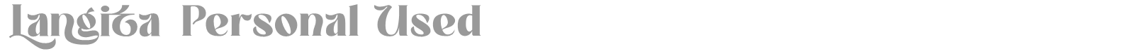 Langita font preview